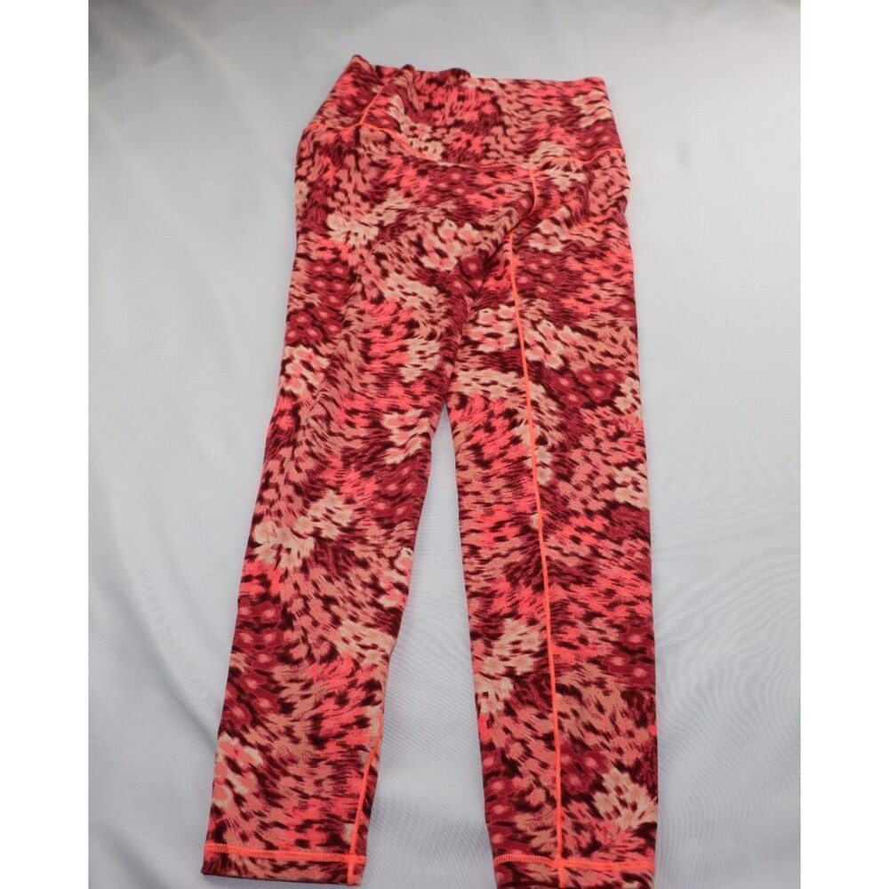 OFFLINE By Aerie Real Me High Waisted Legging - orange and red pattern size med